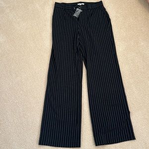 Size 6 Isaac Mizrahi Live! black pinstripe trouser pants, NWOT